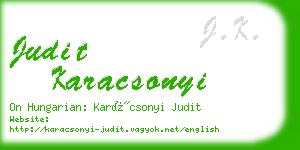 judit karacsonyi business card